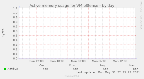Active memory usage for VM pfSense