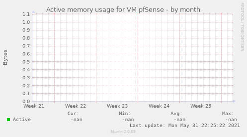 Active memory usage for VM pfSense