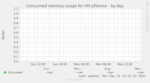 Consumed memory usage for VM pfSense
