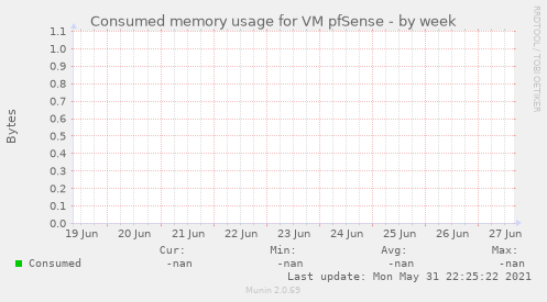 Consumed memory usage for VM pfSense