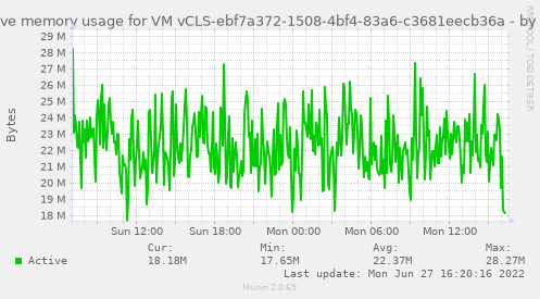 Active memory usage for VM vCLS-ebf7a372-1508-4bf4-83a6-c3681eecb36a