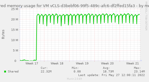 Shared memory usage for VM vCLS-d3bebf06-99f5-489c-afc6-df2ffed15fa3