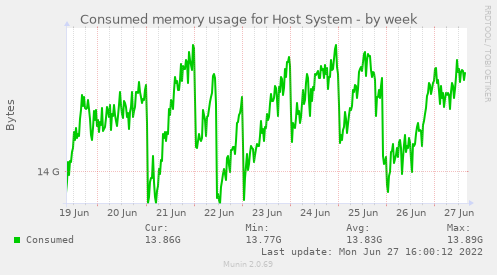 Consumed memory usage for Host System